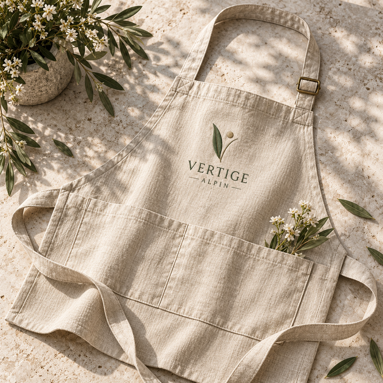 Tabliers de jardin — concept visuel